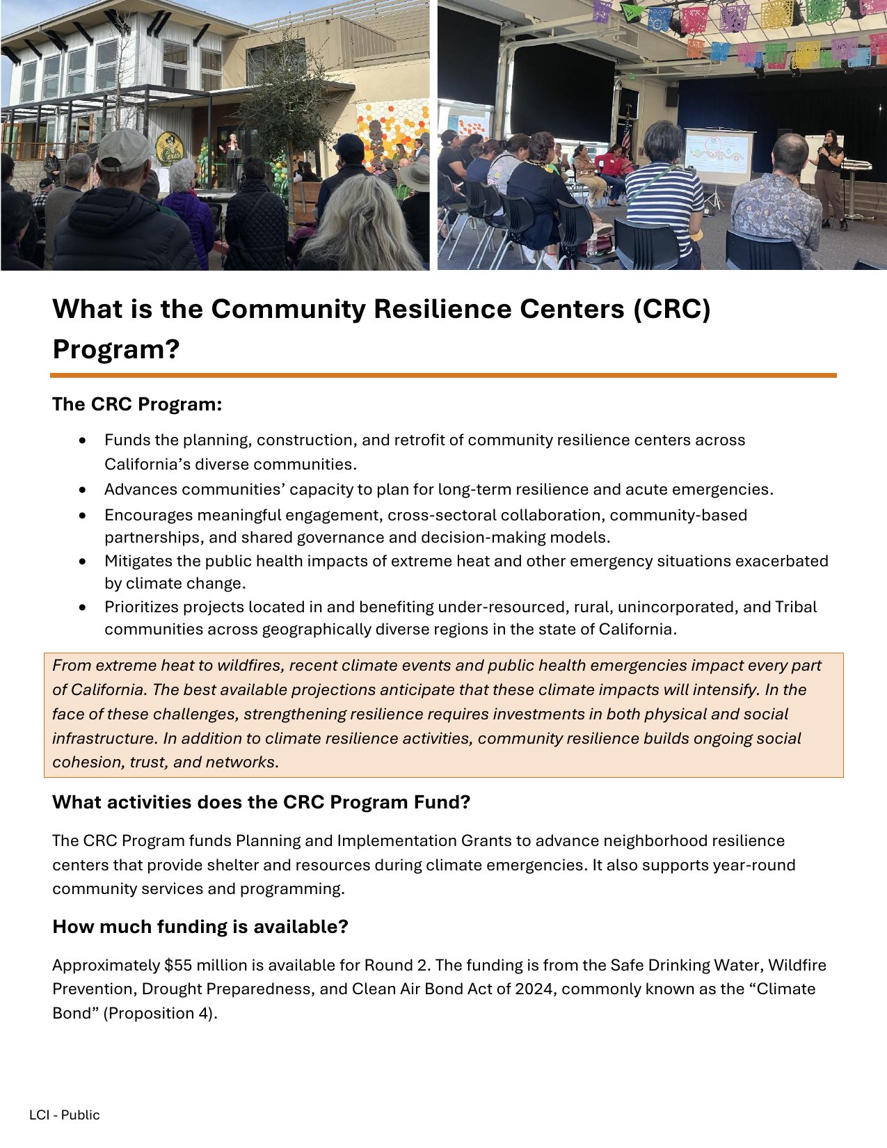 State Funding Opportunities for Community Resilience (Summer 2026)